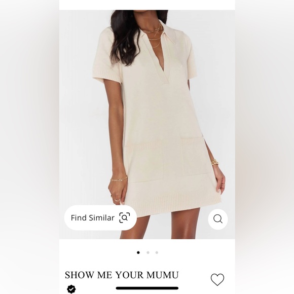 Show Me Your Mumu sweater dress- Medium- Cream - Picture 2 of 9
